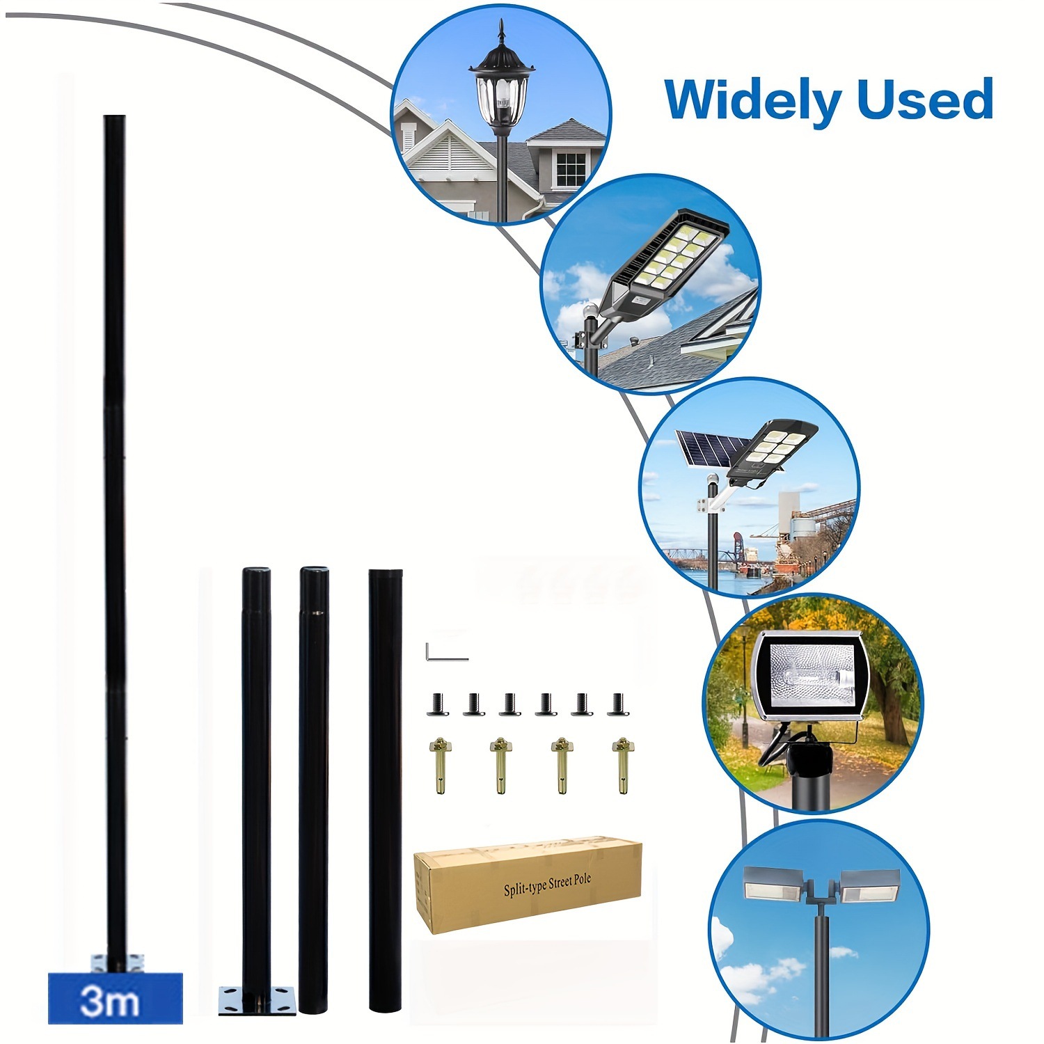 3m Solar Outdoor Split Lamp Po - Farming And Agriculture 评论和价格